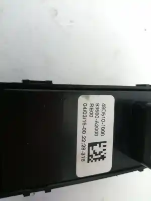 Peça sobressalente para automóvel em segunda mão botão / interruptor elevador vidro dianteiro direito por kia ceed (jd) 1.4 crdi 90 d4fc referências oem iam 93580a2000  