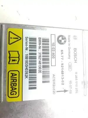 Second-hand car spare part airbag control unit for bmw x5 (e70) xdrive 30 d oem iam references 921481302  