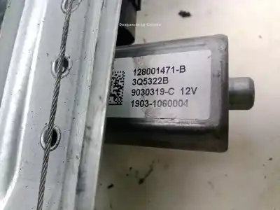 Second-hand car spare part passenger side right window regulator for dacia duster 1.2 tce 16 v oem iam references 128001471b  