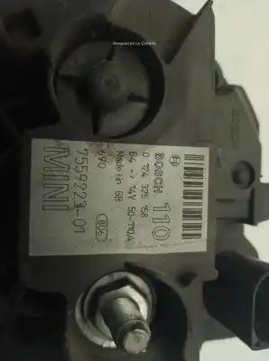 Peça sobressalente para automóvel em segunda mão alternador por mini mini (r50, r53) cooper referências oem iam 7559223  
