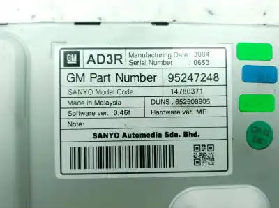 Pezzo di ricambio per auto di seconda mano display multifunzione per opel mokka / mokka x (j13) 1.7 cdti (_76) riferimenti oem iam 95247248  
