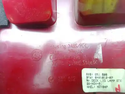Second-hand car spare part interior rear right light for bmw x5 (e53) 3.0d oem iam references 840901207  