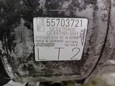 Pezzo di ricambio per auto di seconda mano compressore aria condizionata per opel corsa d (s07) 1.3 cdti (l08 l68) riferimenti oem iam 55703721  