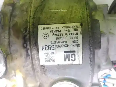Pezzo di ricambio per auto di seconda mano compressore aria condizionata per opel mokka / mokka x (j13) 1.6 cdti 4x4 (_76) riferimenti oem iam 42456934  
