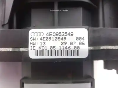 Автозапчастина б/у управління світлом для audi a8 d3 (4e2, 4e8) 4.2 tdi quattro посилання на oem iam 4e0953549  