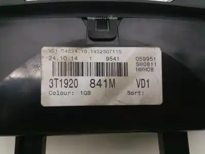 Peça sobressalente para automóvel em segunda mão quadrante por skoda superb ii 3t4 05 2015 referências oem iam   