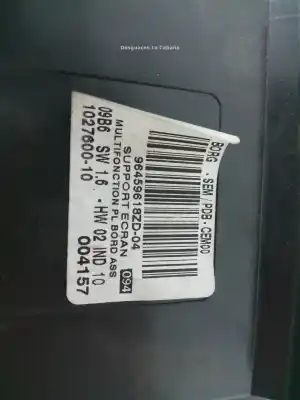 Second-hand car spare part multifunction display for citroen c6 (td_) 3.0 v6 oem iam references 96459618zd  