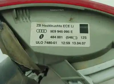 Автозапчасти б/у левый задний фонарь за audi a4 b7 (8ec) 2.0 tdi 16v ссылки oem iam 8e9945095e  