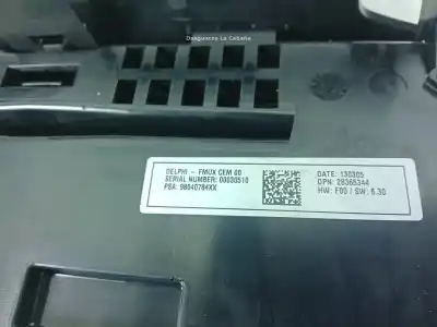 Peça sobressalente para automóvel em segunda mão comando de sofagem (chauffage / ar condicionado)  por citroen ds4 1.6 blue-hdi fap referências oem iam 98040784xx  