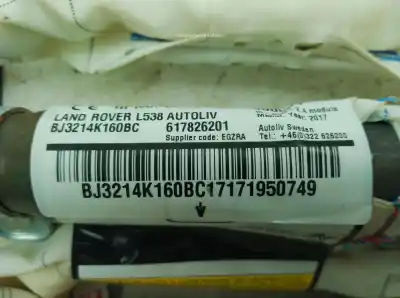 Pièce détachée automobile d'occasion airbag de toit arrière droit pour land rover range rover evoque (l538) 2.0 d 4x4 références oem iam bj3214k160bc  