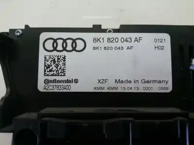 Second-hand car spare part heating / air conditioning control panel for audi a4 b8 avant (8k5) 2.0 tdi oem iam references 8k1820043af  