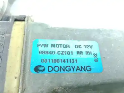 Second-hand car spare part rear right window regulator for ssangyong korando (ck) 2.0 e-xdi oem iam references 98840cz101  