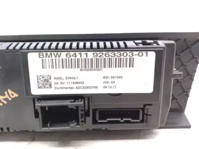 Peça sobressalente para automóvel em segunda mão comando de sofagem (chauffage / ar condicionado)  por bmw 3 (e90) 2.0 diesel referências oem iam 6411926330301  