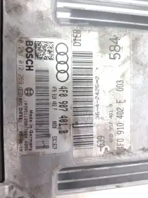 Tweedehands auto-onderdeel ecu motorcontroller voor audi a6 4f2, c6 08 2011 oem iam-referenties 4f0907401b  