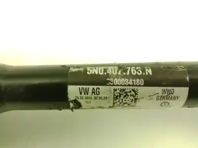 Автозапчастина б/у передня ліва трансмісія для audi q3 (8ub, 8ug) 1.4 tsi посилання на oem iam 5n0407763n  