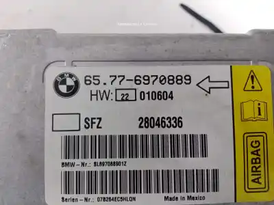 Second-hand car spare part airbag control unit for bmw 7 (e65, e66, e67) 745 d oem iam references 65776970889  
