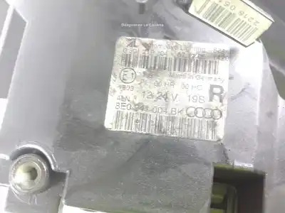 Second-hand car spare part right headlight for audi a4 b7 (8ec) 2.0 tdi 16v oem iam references 8e09410004bk  