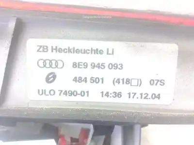 Pezzo di ricambio per auto di seconda mano luce di coda interna sinistra per audi a4 b7 avant (8ed) 2.0 tdi riferimenti oem iam 8e9945093  