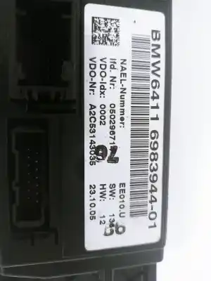 Peça sobressalente para automóvel em segunda mão comando de sofagem (chauffage / ar condicionado)  por bmw 3 touring (e91) 330 xd referências oem iam 698394401  