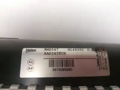 Pezzo di ricambio per auto di seconda mano radiatore d acqua per citroen berlingo multispace (b9) 1.6 hdi 75 / bluehdi 75 riferimenti oem iam 9674089680  