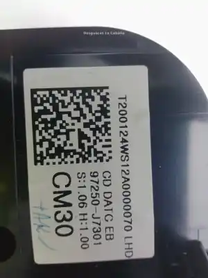 Peça sobressalente para automóvel em segunda mão comando de sofagem (chauffage / ar condicionado)  por kia ceed (cd) 1.6 crdi 136 referências oem iam 97250j7301  