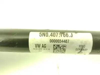 Автозапчасти б/у передняя правая трансмиссия за audi q3 (8ub, 8ug) 1.4 tsi ссылки oem iam 5n0407766j  