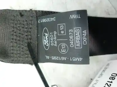 Peça sobressalente para automóvel em segunda mão cinto de segurança dianteiro esquerdo por ford focus ii (da_, hcp, dp) 1.6 tdci referências oem iam 4m51a61295al  
