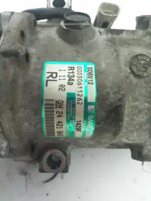 Peça sobressalente para automóvel em segunda mão compressor de ar condicionado a/a a/c por opel corsa c (x01) 1.7 dti (f08 f68) referências oem iam 00030611262  