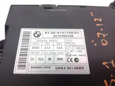 Peça sobressalente para automóvel em segunda mão centralina de motor uce por bmw 1 e87 sinvalor referências oem iam 6135914719501  