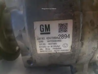 Second-hand car spare part air conditioning compressor for opel mokka / mokka x (j13) 1.4 (_76) oem iam references 42472894  