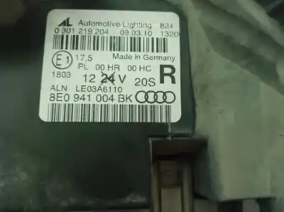 Pezzo di ricambio per auto di seconda mano faro anteriore destro per audi a4 b7 (8ec) 2.0 tdi 16v riferimenti oem iam 8e0941004bk  