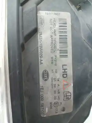 Pezzo di ricambio per auto di seconda mano faro anteriore destro per ford c-max (dm2) 1.6 riferimenti oem iam 7m5113w029aa  