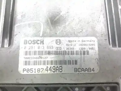 Pezzo di ricambio per auto di seconda mano centralina motore per dodge caliber 2.0 16v crd cat riferimenti oem iam 0281013693  