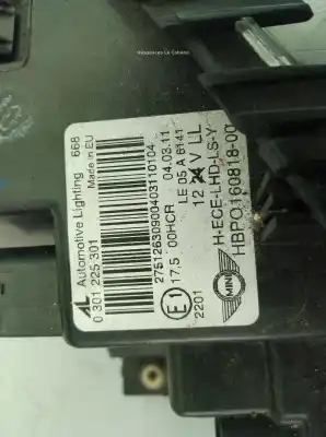 Peça sobressalente para automóvel em segunda mão farol / farolim esquerdo por mini mini (r56) cooper referências oem iam 0301225301  