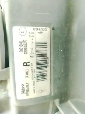 Second-hand car spare part right headlight for renault modus / grand modus (f/jp0_) 1.5 dci (fp0e. jp0e) oem iam references 89316460  