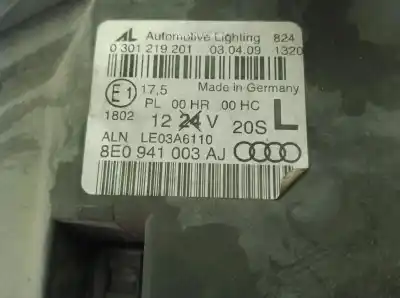 Pezzo di ricambio per auto di seconda mano faro anteriore sinistro per audi a4 b7 (8ec) 2.0 tdi 16v riferimenti oem iam 8e0941003aj  