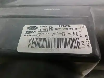 Second-hand car spare part right headlight for ford c-max ii (dxa/cb7, dxa/ceu) 1.6 tdci oem iam references am5113w023ae  