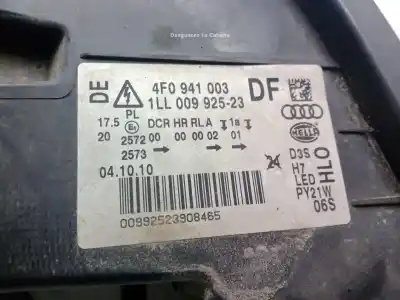 Pezzo di ricambio per auto di seconda mano faro anteriore sinistro per audi a6 c6 (4f2) 2.0 tdi riferimenti oem iam 4f0941003df  