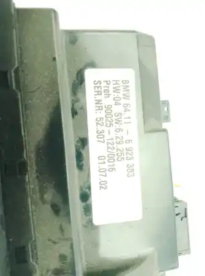 Second-hand car spare part heating / air conditioning control panel for bmw 7 (e65, e66, e67) 745 i, li oem iam references 64116923383  