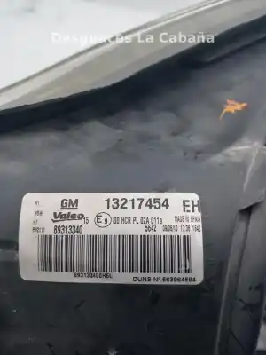 Second-hand car spare part right headlight for opel 5598 z 12 xep oem iam references 13217454  