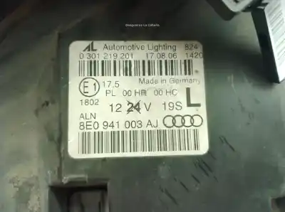 Автозапчастина б/у ліва фара для audi a4 b7 avant (8ed) 2.0 tdi посилання на oem iam 8e0941003aj  