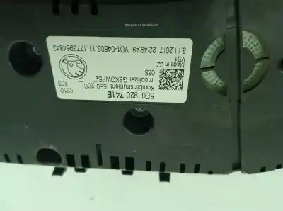 Автозапчастина б/у панель інструментів для skoda octavia iii combi (5e5, 5e6) 2.0 tdi посилання на oem iam 5e0920781e  