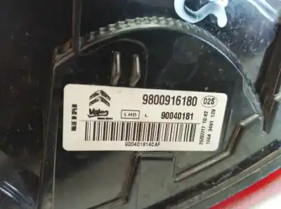 Peça sobressalente para automóvel em segunda mão farolim traseiro esquerdo por citroen 12794 hnz eb2dt referências oem iam 9800916180  