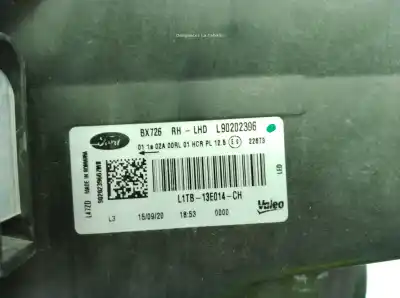 Second-hand car spare part right headlight for ford puma (j2k, cf7) 1.0 ecoboost mhev híbrido (gasolina) 2021 5p oem iam references l1tb13e014ch  