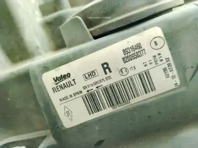 Автозапчасти б/у правая фара за renault modus / grand modus (f/jp0_) 1.5 dci (fp0e. jp0e) ссылки oem iam 7701069732  