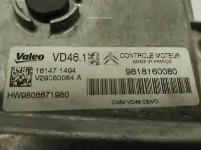 Автозапчастина б/у ебу контролер двигуна для citroen c4 cactus 1.2 vti 82 посилання на oem iam 1616898380  