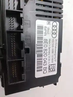 Peça sobressalente para automóvel em segunda mão comando de sofagem (chauffage / ar condicionado)  por seat exeo (3r2) 2.0 tdi referências oem iam 8e0820043bl5pr  