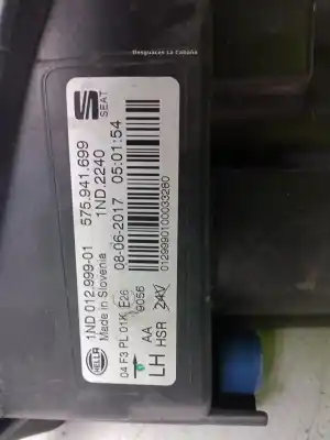 Pièce détachée automobile d'occasion feu antibrouillard gauche pour seat ateca (kh7, khp) 1.4 tsi références oem iam 575941699b  