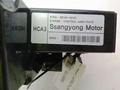 Second-hand car spare part heating / air conditioning control panel for ssangyong korando (ck) 2.0 e-xdi oem iam references   