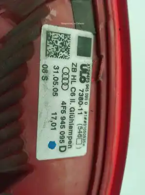 Peça sobressalente para automóvel em segunda mão farolim traseiro esquerdo por audi a6 c6 (4f2) 2.0 tdi referências oem iam 4f5945095  